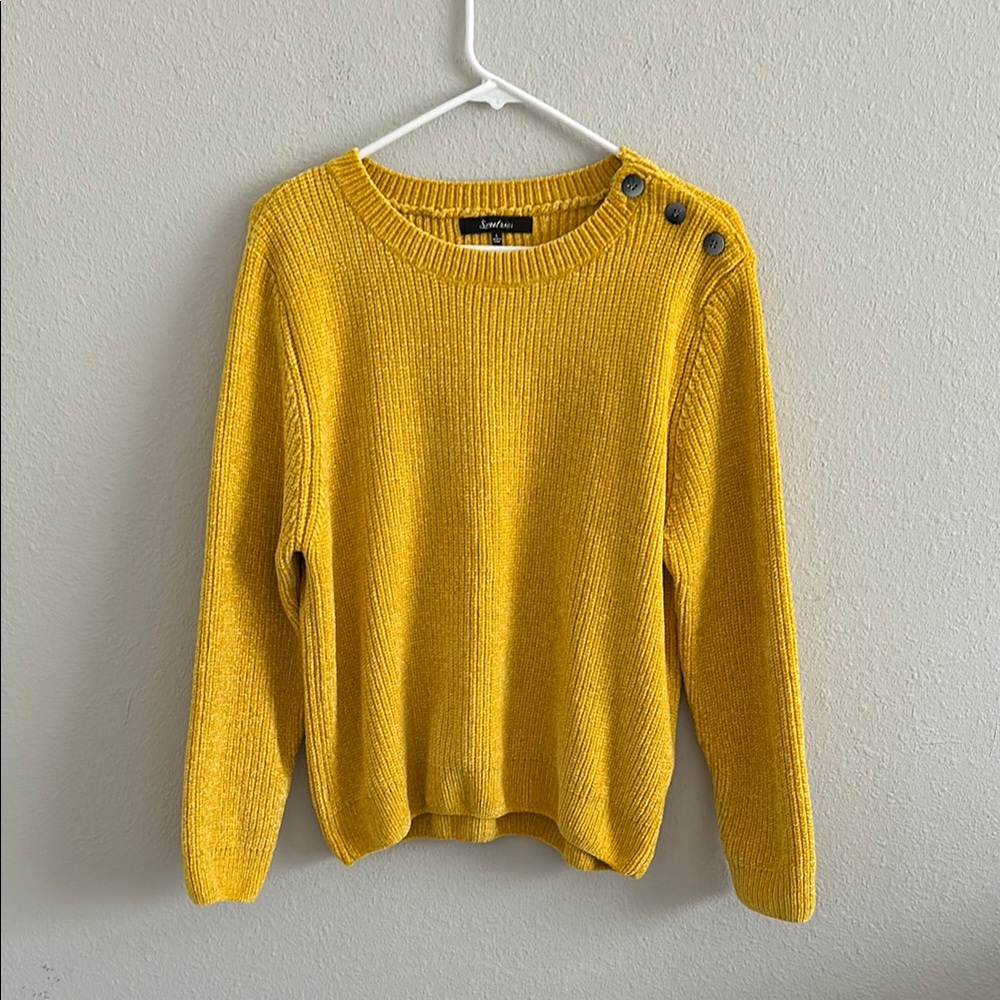 Sweet rain mustard soft sweater large